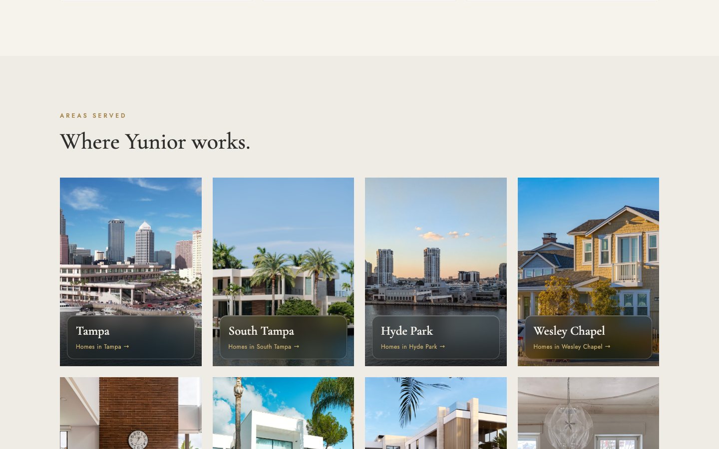 estevezrealtor.com: Neighborhood pages: one landing page for every area he works