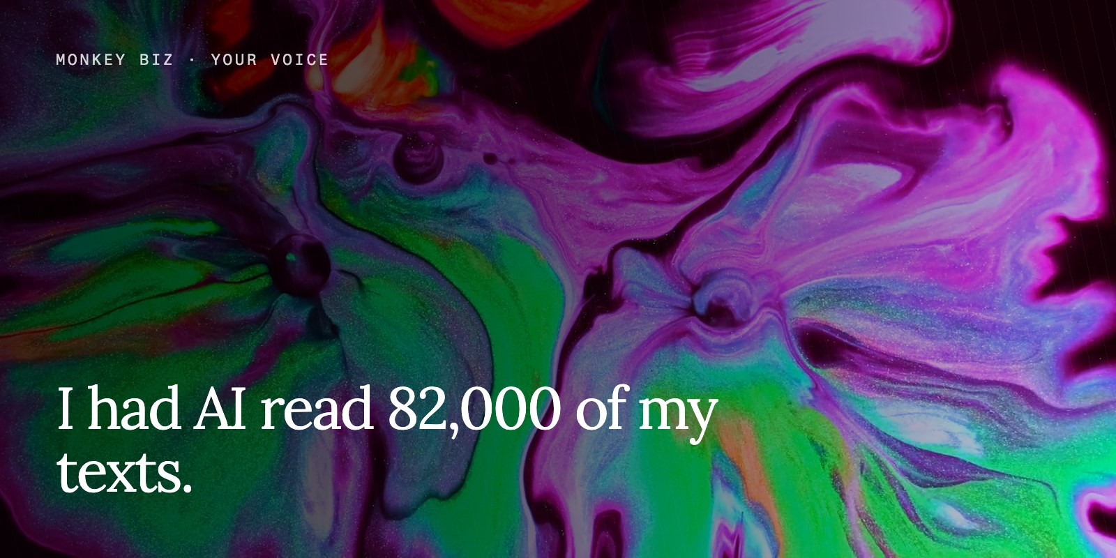 I had AI read 82,000 of my texts.